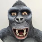 Kong Bust Face View