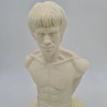 Little Dragon Solid Resin Bust Unpainted Front Skewed View