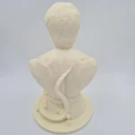 Little Dragon Solid Resin Bust Unpainted Rear View