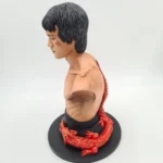 Little Dragon Solid Resin Bust With Scars Effect Right Side View